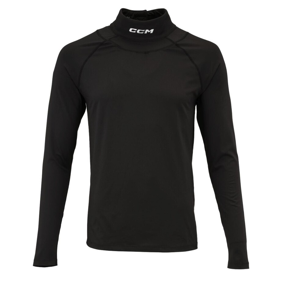 Kompresní tričko CCM  Neck Guard Top LS Black Junior S - main (0)