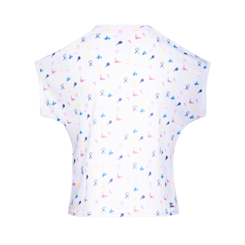 Dámské tričko BIDI BADU  Majira Tech Tee White, Mixed M - main (1)