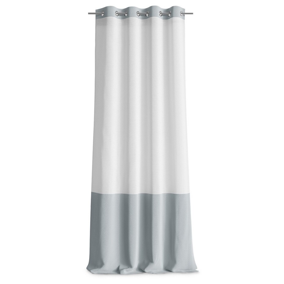 AmeliaHome Záclona Irvette Eyelets stříbrná, 140 x 250 cm - main (1)