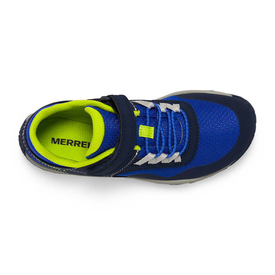 Dětská outdoorová obuv Merrell  Trail Glove 7 A/C Blue/Lime  UK 3 - main (1)