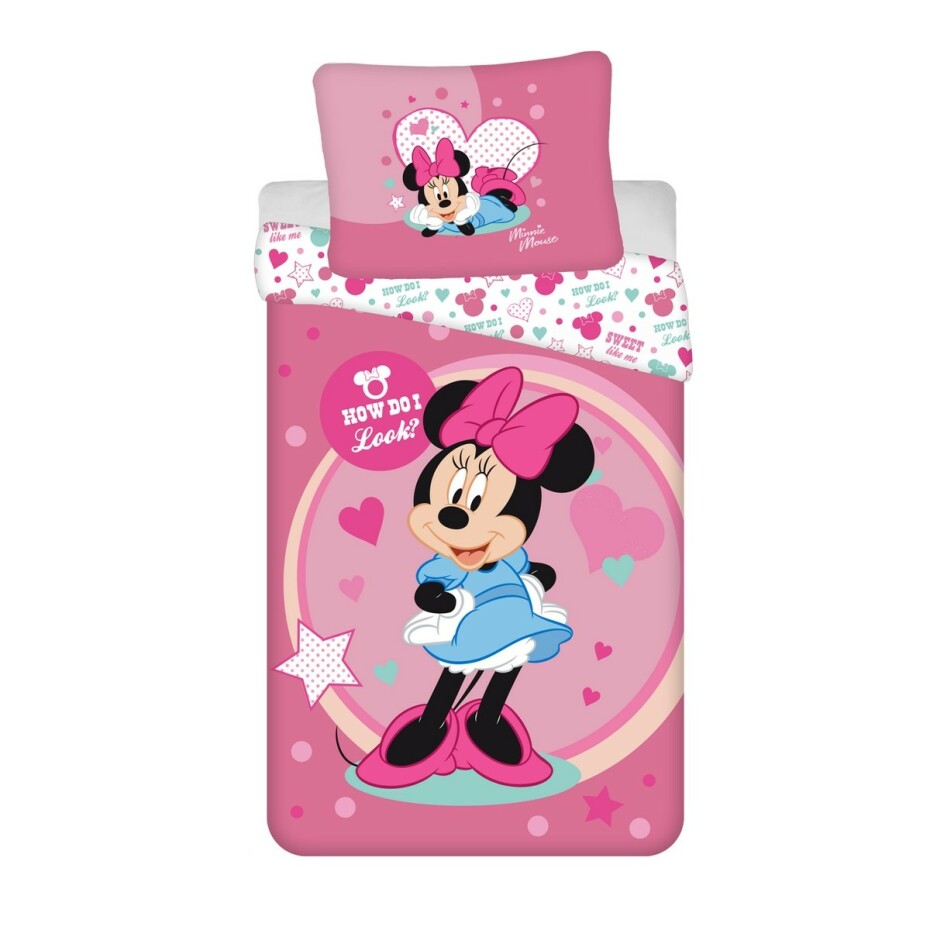 Jerry Fabrics Dětské povlečení Minnie "Sweet like me" micro, 140 x 200 cm, 70 x 90 cm - main (0)