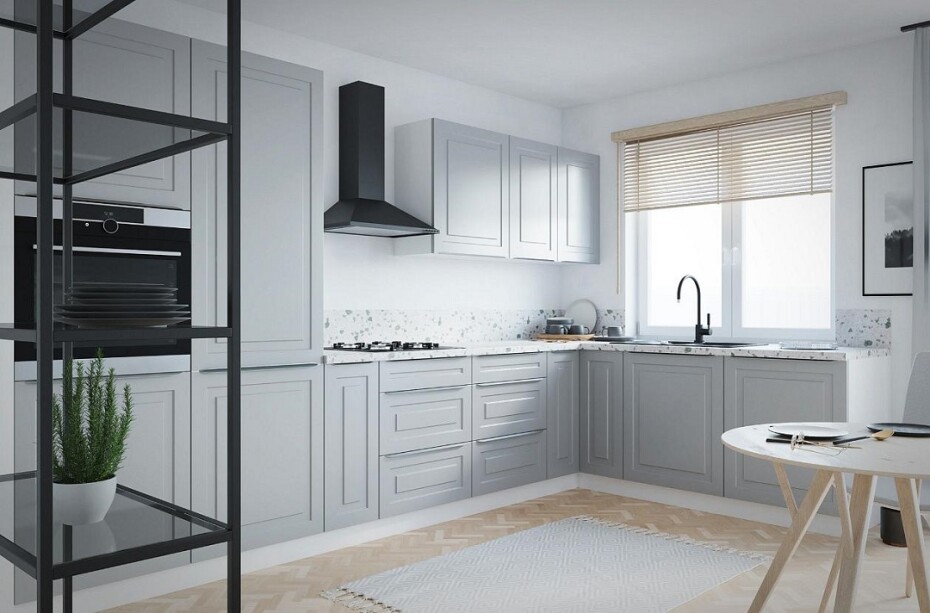 ArtExt Kuchyňská skříňka horní, W4B / 80 Rimini Barva korpusu: Grey - main (8)