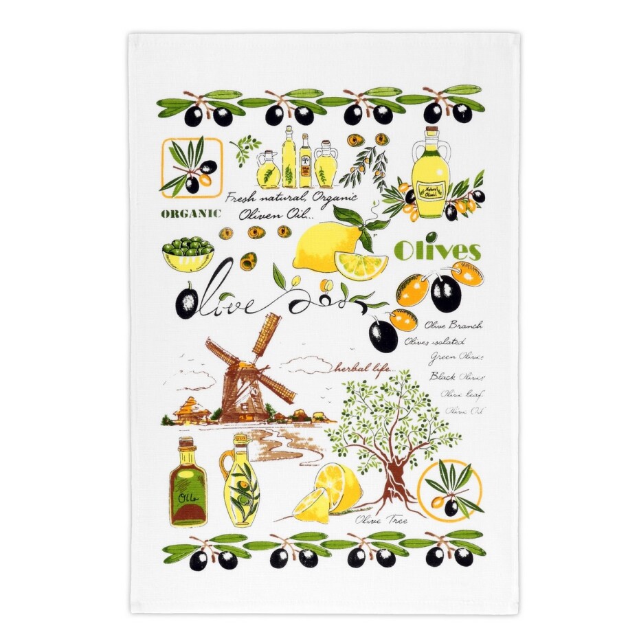 Bellatex Kuchyňská utěrka Olivy, 40 x 60 cm, sada 2 ks - main (1)