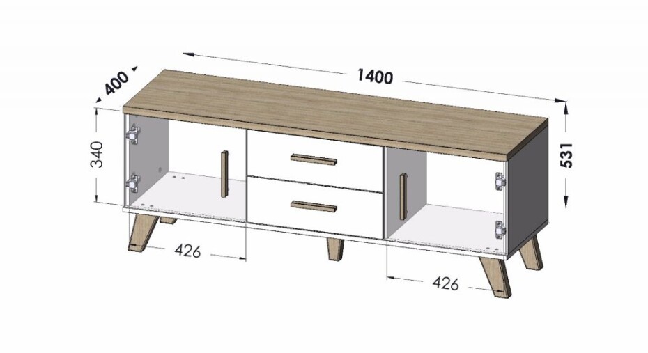 Artcam TV stolek LOTTA 2D2S - main (1)