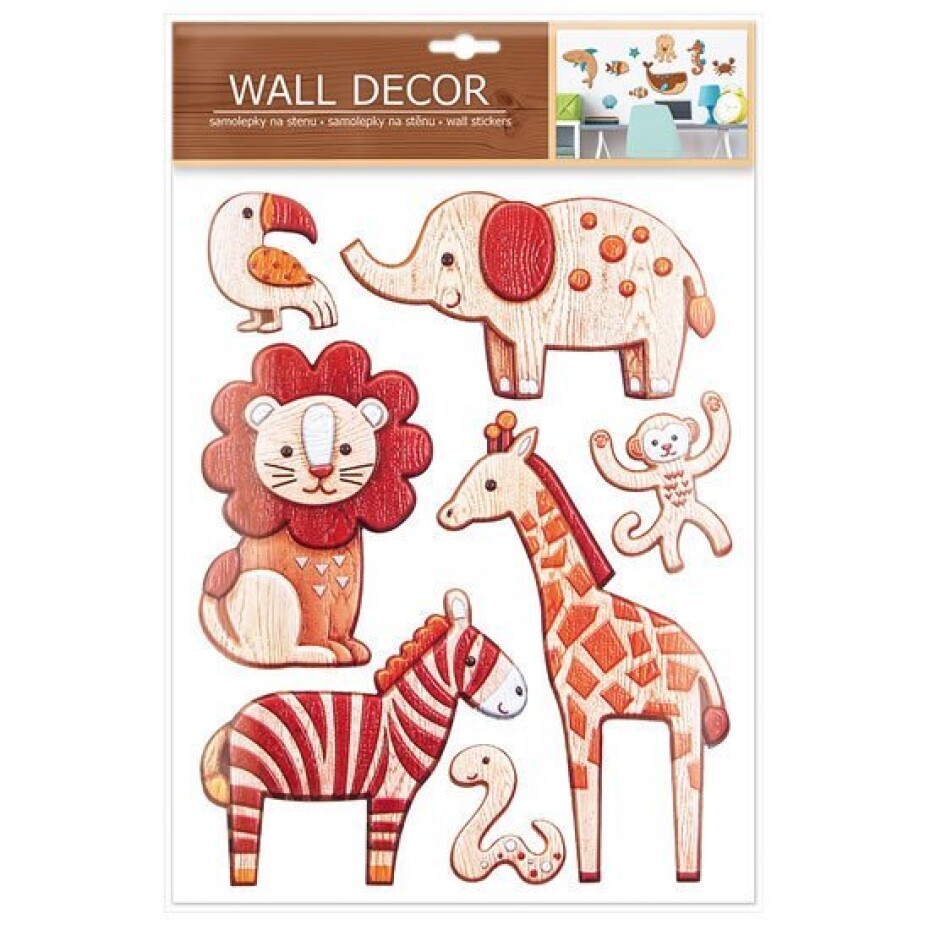 Wall decor Zvířátka - samolepící dekorace 27x41 cm - main (0)