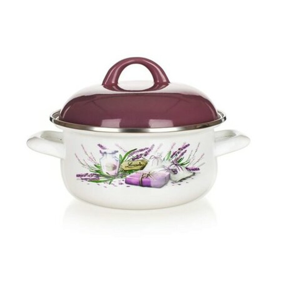 Banquet LAVENDER smaltovaný kastrol 20 cm, pr. 20 cm - main (0)