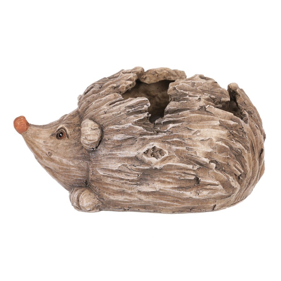 Obal na květiny Ježek. 19 x 10 x 13 cm, polyresin - main (2)