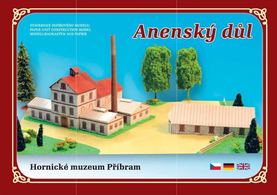 Anenský důl - Hornické muzeum Příbram - Stavebnice papírového modelu, 1.  vydání - main (0)