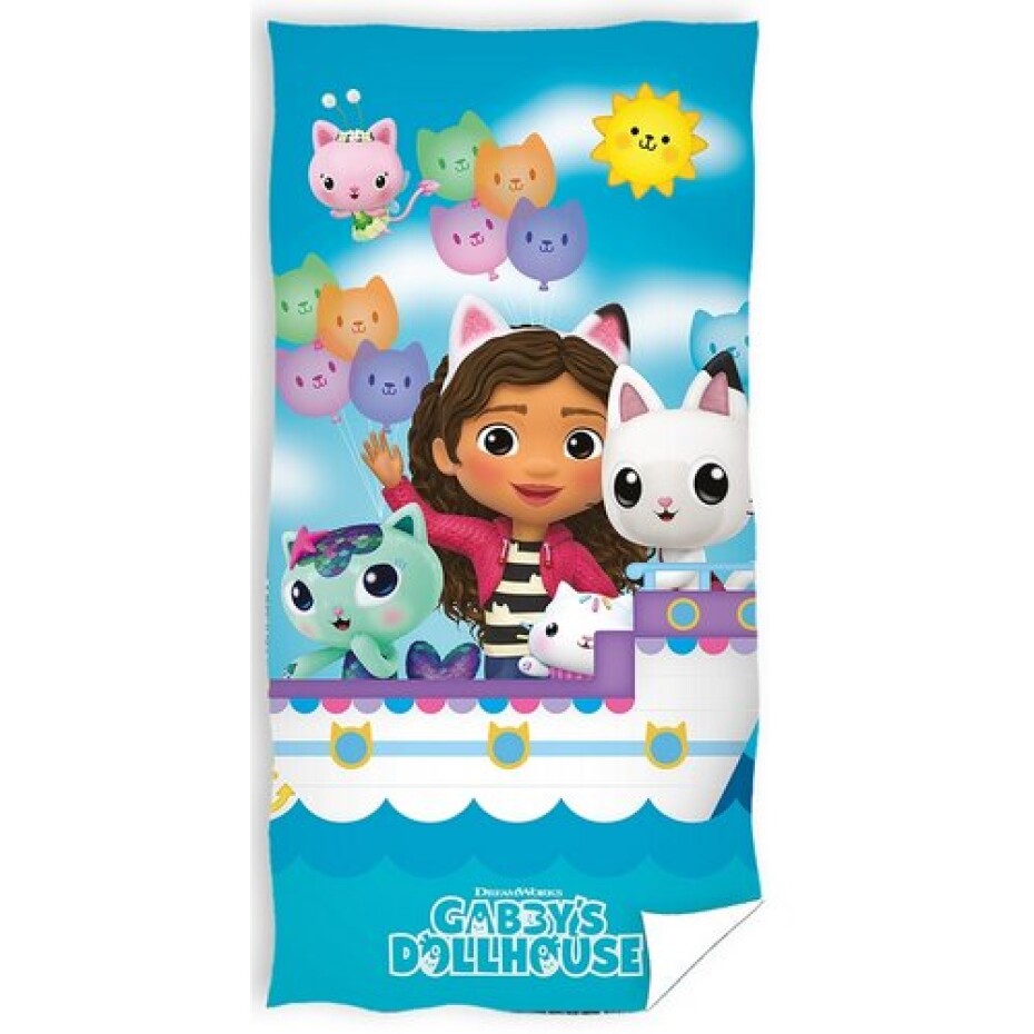 Carbotex Dětská osuška Gábinin Kouzelný Domek Výlet Lodí, 70 x 140 cm - main (0)