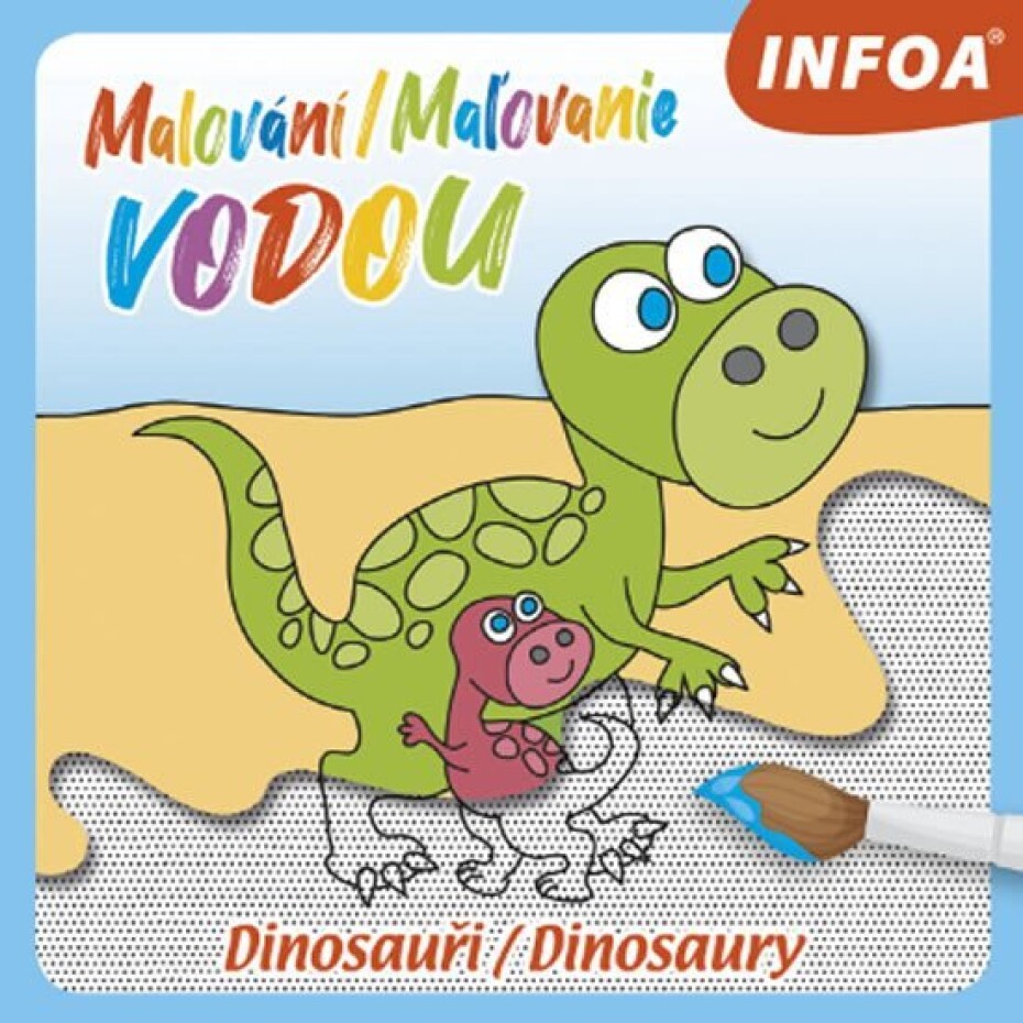 Malování / Maľovanie vodou - Dinosauři / Dinosaury - main (0)