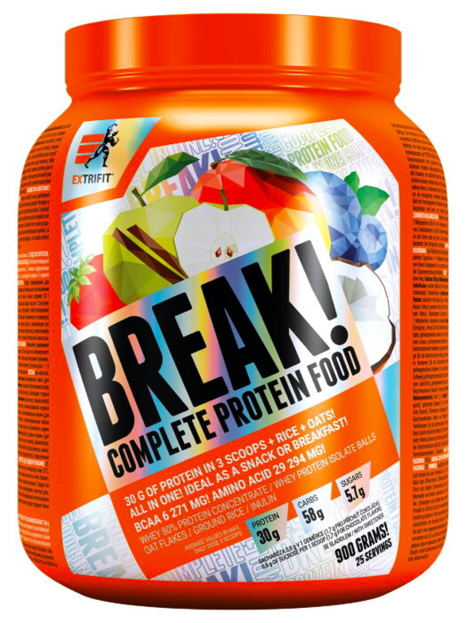 Extrifit Protein Break! 900 g jahoda - main (0)
