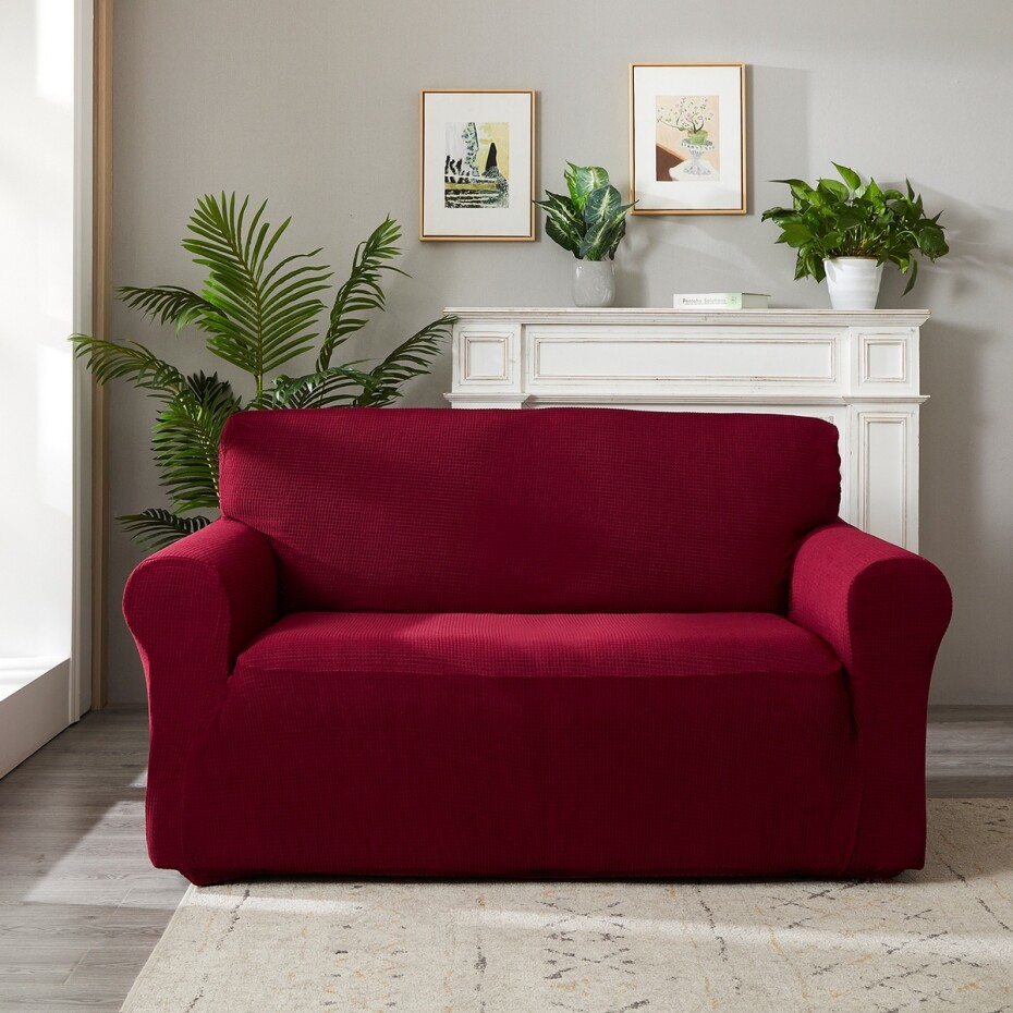 4Home Napínací potah na sedačku Magic clean vínová, 190 - 230 cm - main (0)