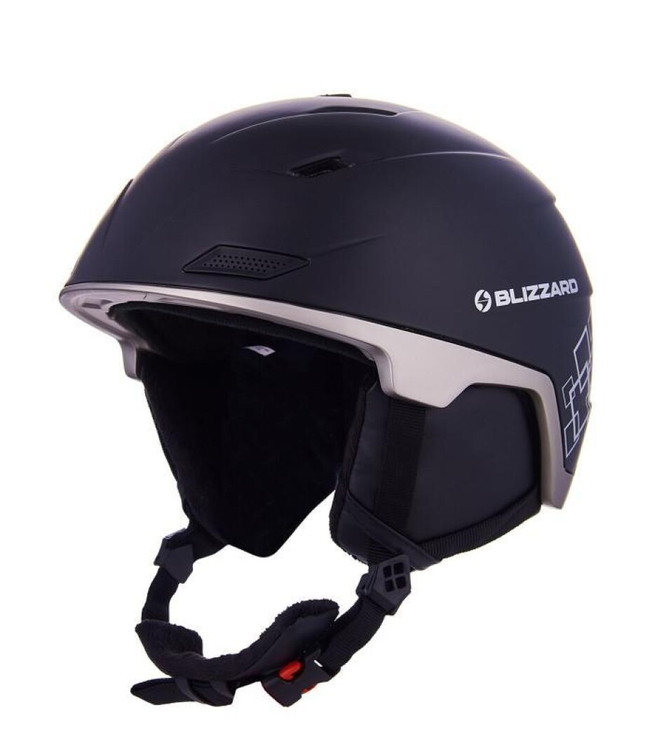 Blizzard Double black matt/gun metal/silver squares lyžařská helma - main (0)