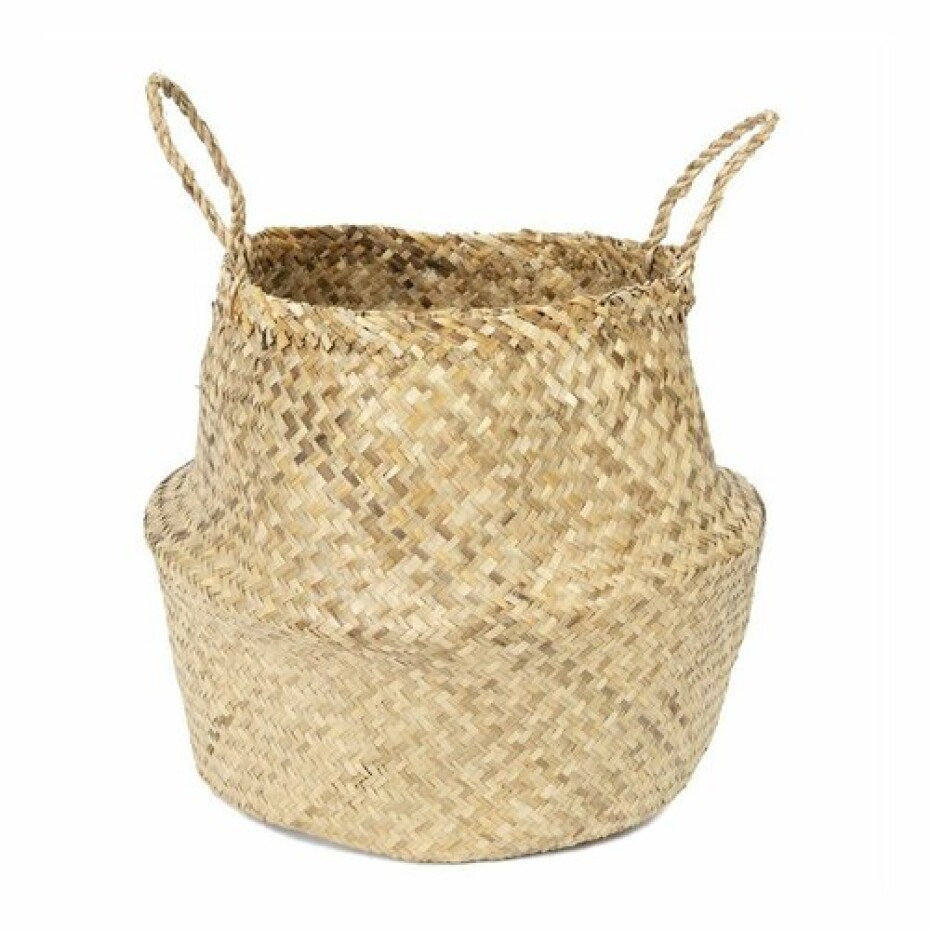 Compactor Pletený úložný košík z mořské trávy Belly, 45 x 36 cm, přírodní, L - main (0)
