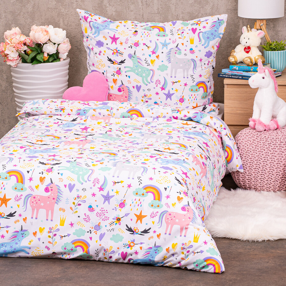 4Home Dětské bavlněné povlečení Unicorns - main (0)