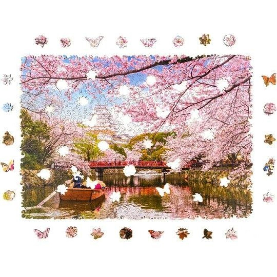 Unidragon dřevěné puzzle - Sakura velikost M - main (0)