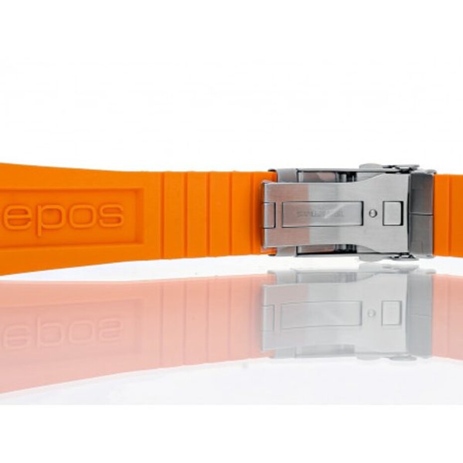 Kaučukový řemínek Epos oranžový 22 mm - main (1)