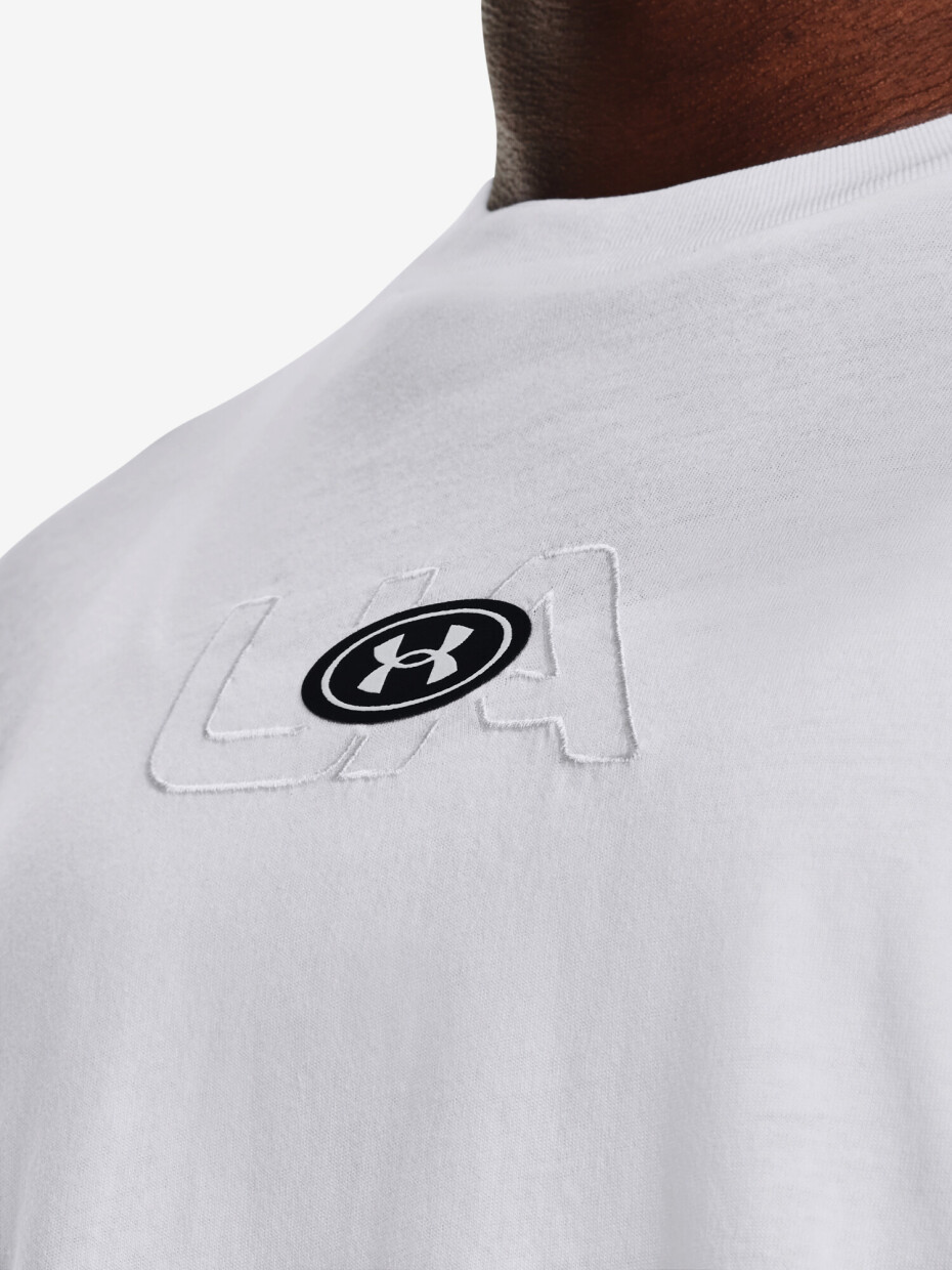 Under Armour BRANDED LOGO CROP SS W 1376751-100 bílá - main (2)