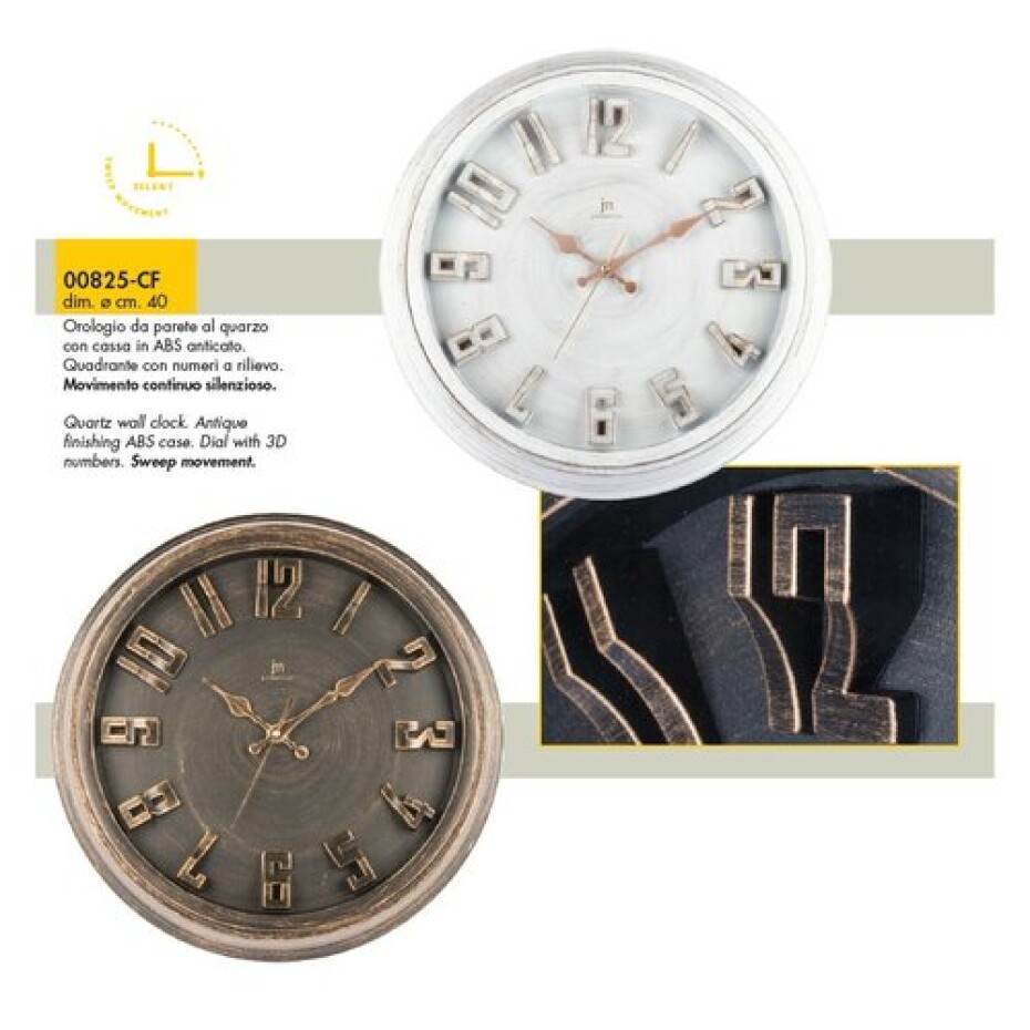 Lowell 00825B Designové nástěnné hodiny pr. 40 cm - main (1)