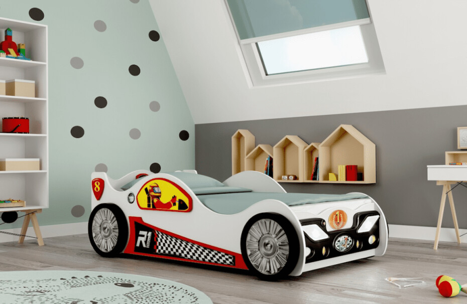 Artplast Dětská postel formulka MONZA | mini 90 x 190 cm Barva: Žlutá - main (1)