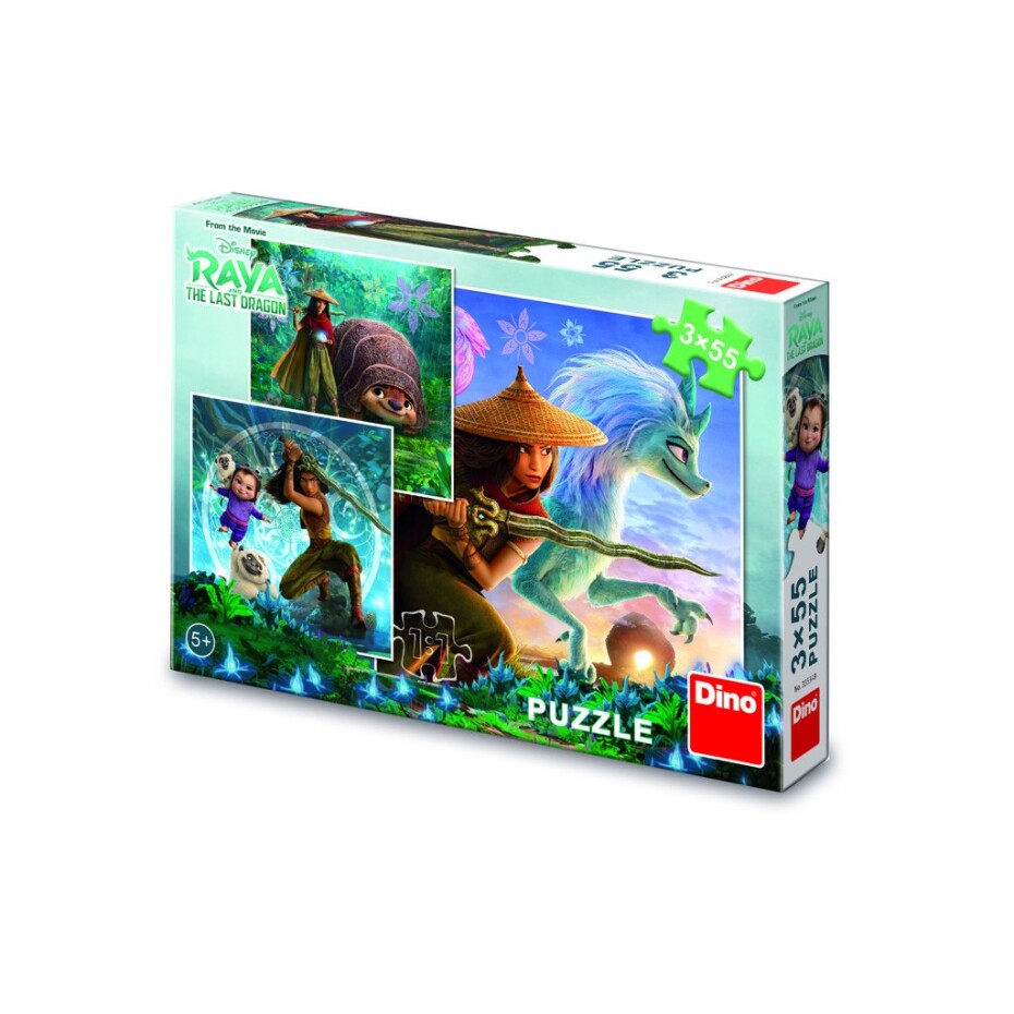 Puzzle Raya a kamarádi 3 x 55 dílků - Dino Park - main (0)