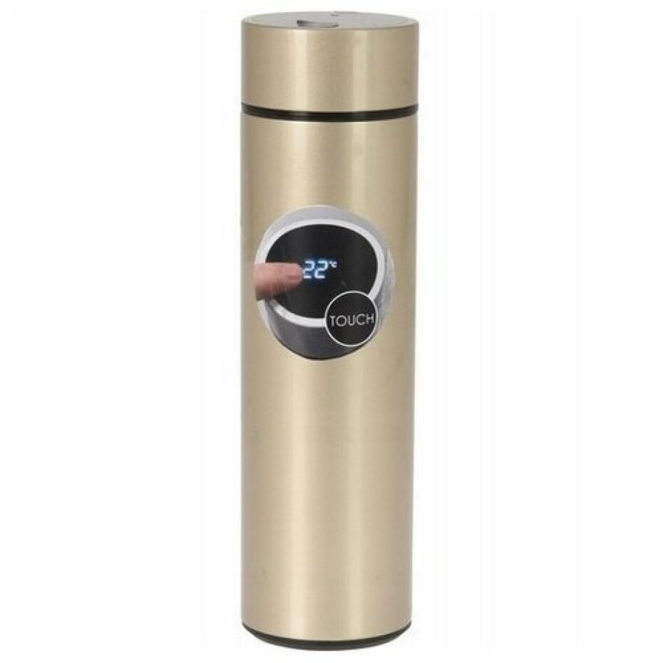EH Nerezová termoska s teploměrem Temp 450 ml, zlatá - main (0)