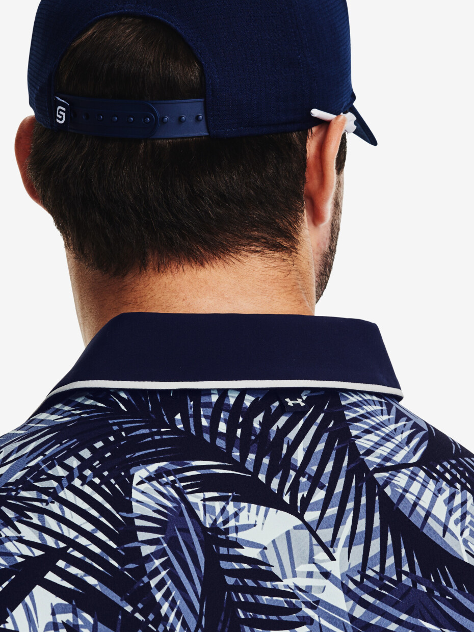 Under Armour pánské funkční tričko s krátkým rukávem ISO-CHILL GRPHC PALM POLO 1377367-410 modré - main (2)