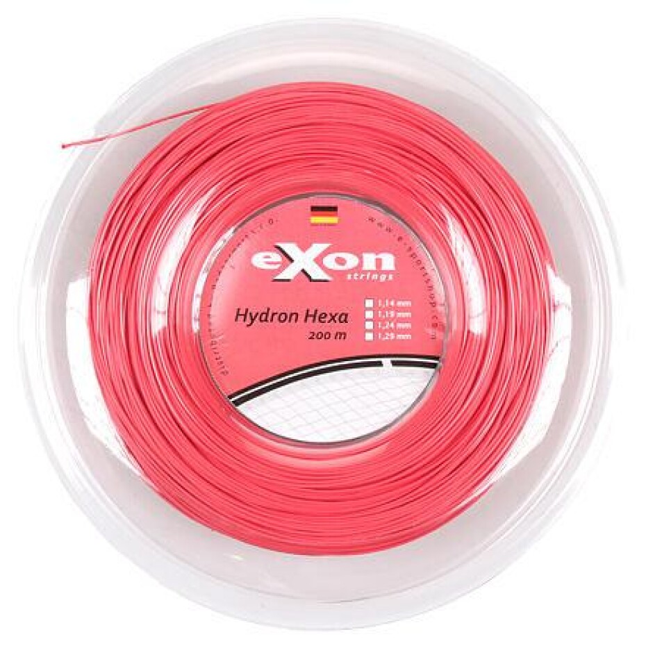 Exon Hydron Hexa tenisový výplet 200 m červená - main (0)