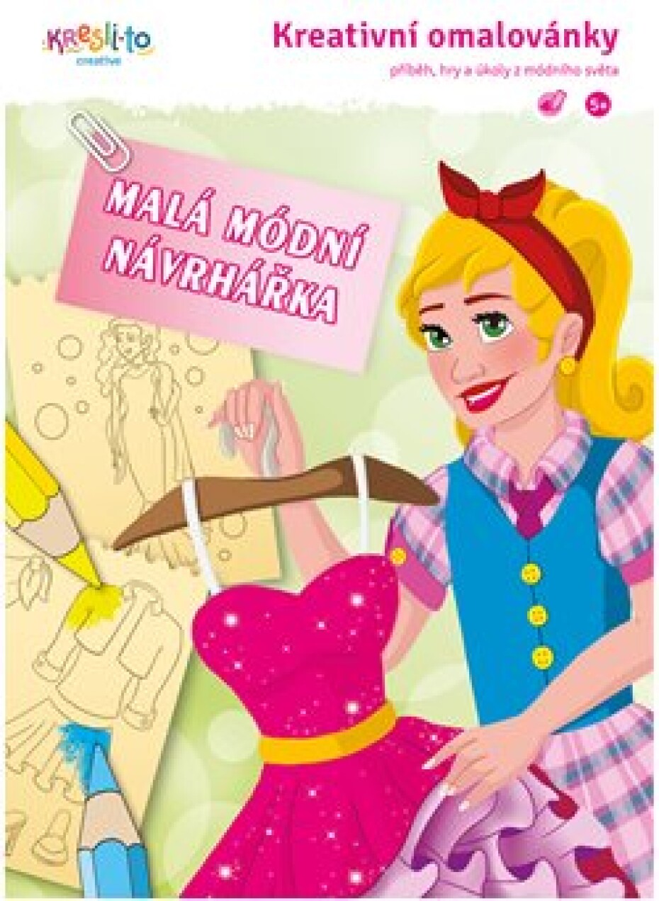 Kreativní omalovánky - Malá modní návrhářka - main (0)