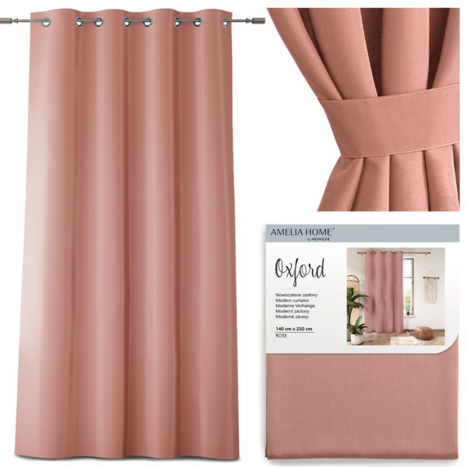 ArtFlhf Zatemňující závěs OXFORD EYELETS K | 140 x 250 cm Barva: Silver - main (28)