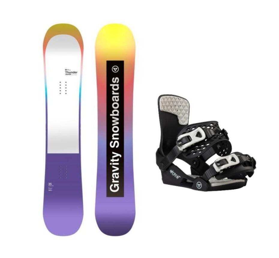 Gravity Thunder Jr juniorský snowboard + Gravity Wildcat black vázání - main (0)