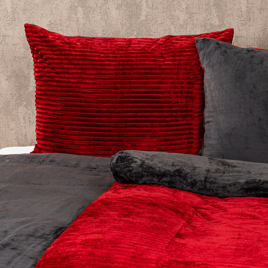 4Home Povlečení mikroflanel Stripe vínová, 140 x 200 cm, 70 x 90 cm - main (8)