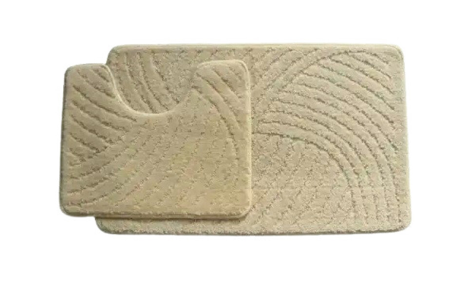 Protiskluzová koupelnová předložka Classic set béžová - 50x80 cm - main (0)