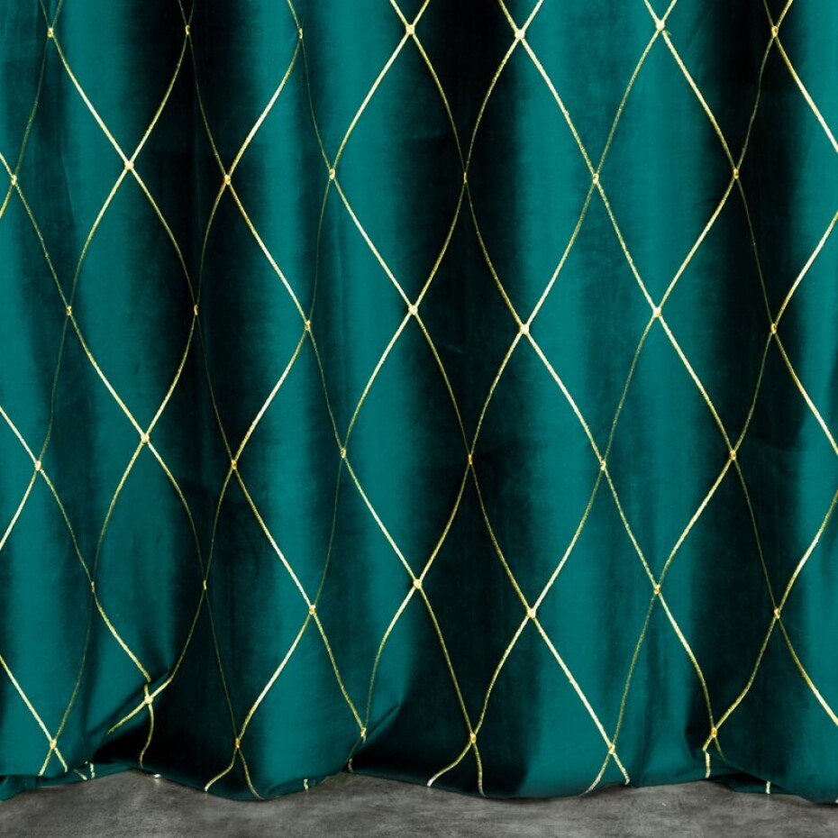 ArtFir Závěs PIERRE CARDIN MARGO K | tyrkysová 140 x 250 cm - main (6)