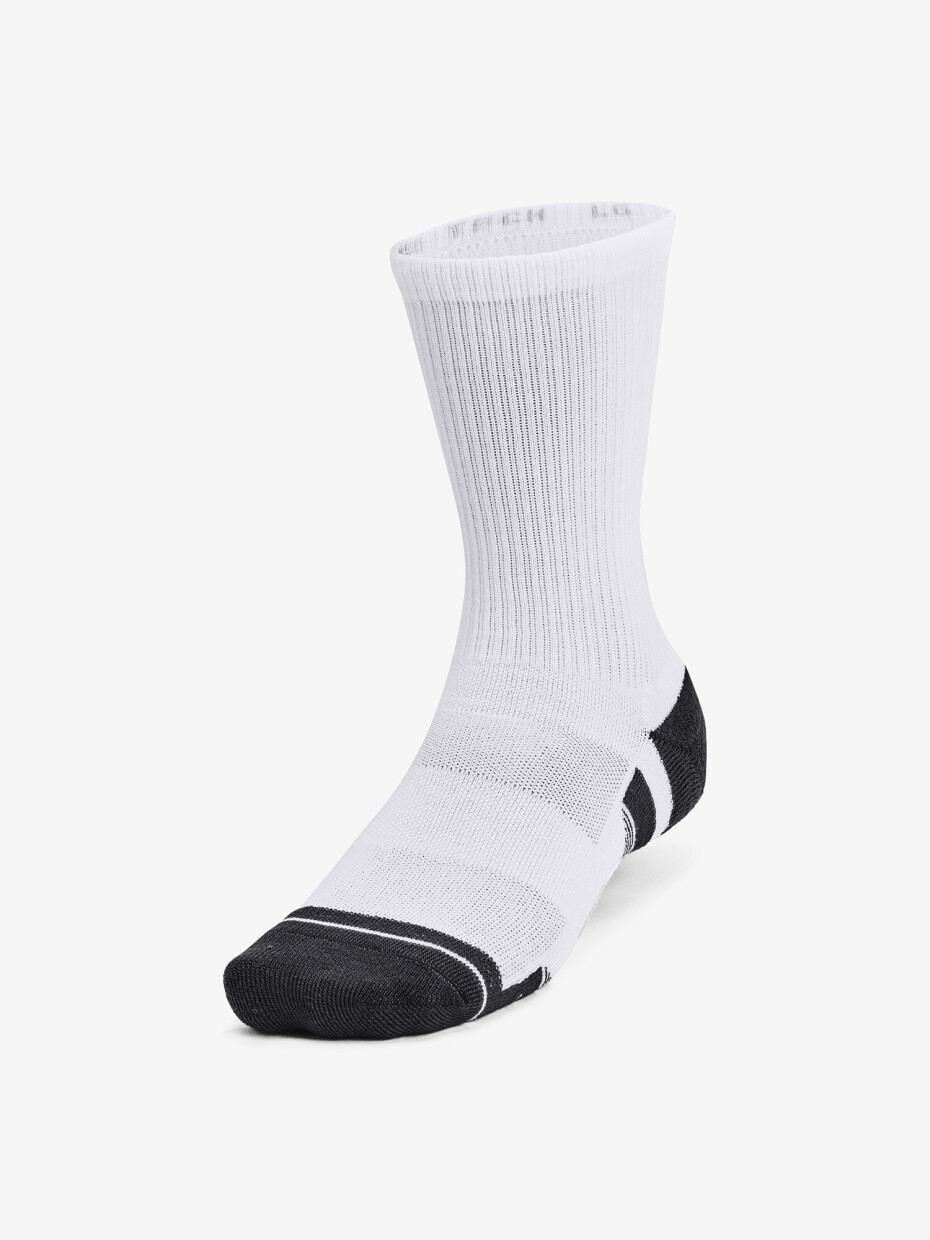 Ponožky Under Armour  Performance Tech 3pk Crew-WHT  L - main (3)