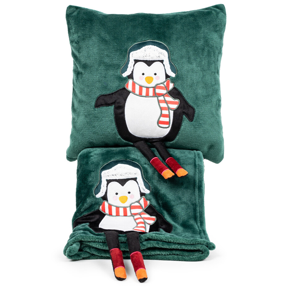4Home Vánoční deka Penguin, 150 x 200 cm - main (2)