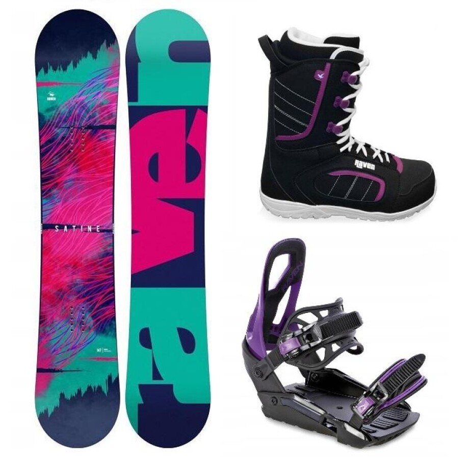 Raven Satine dámský snowboard + Raven S230 Black/violet vázání + Raven Diva boty - main (0)