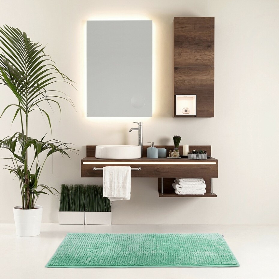 AmeliaHome Koupelnová předložka Bati tyrkysová, 60 x 90 cm - main (1)