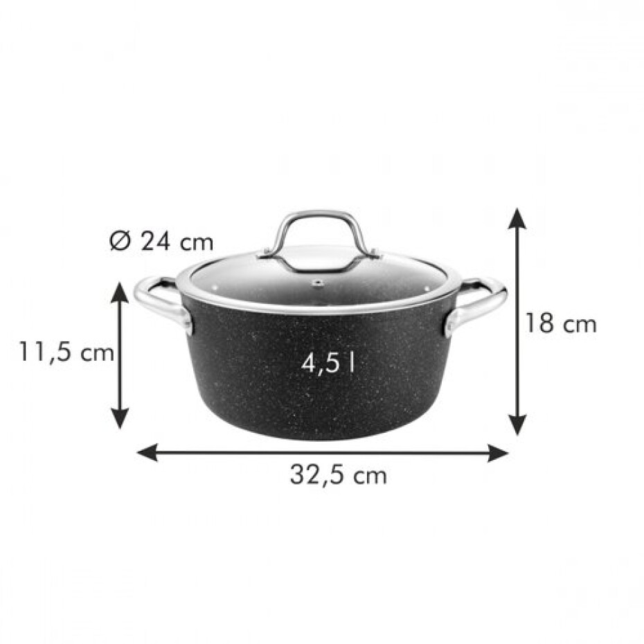 TESCOMA kastrol PRESIDENT Stone s poklicí, 4,5 l - main (1)