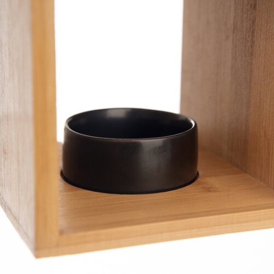 Orion Aromalampa porcelán/bambus BLACK - main (2)