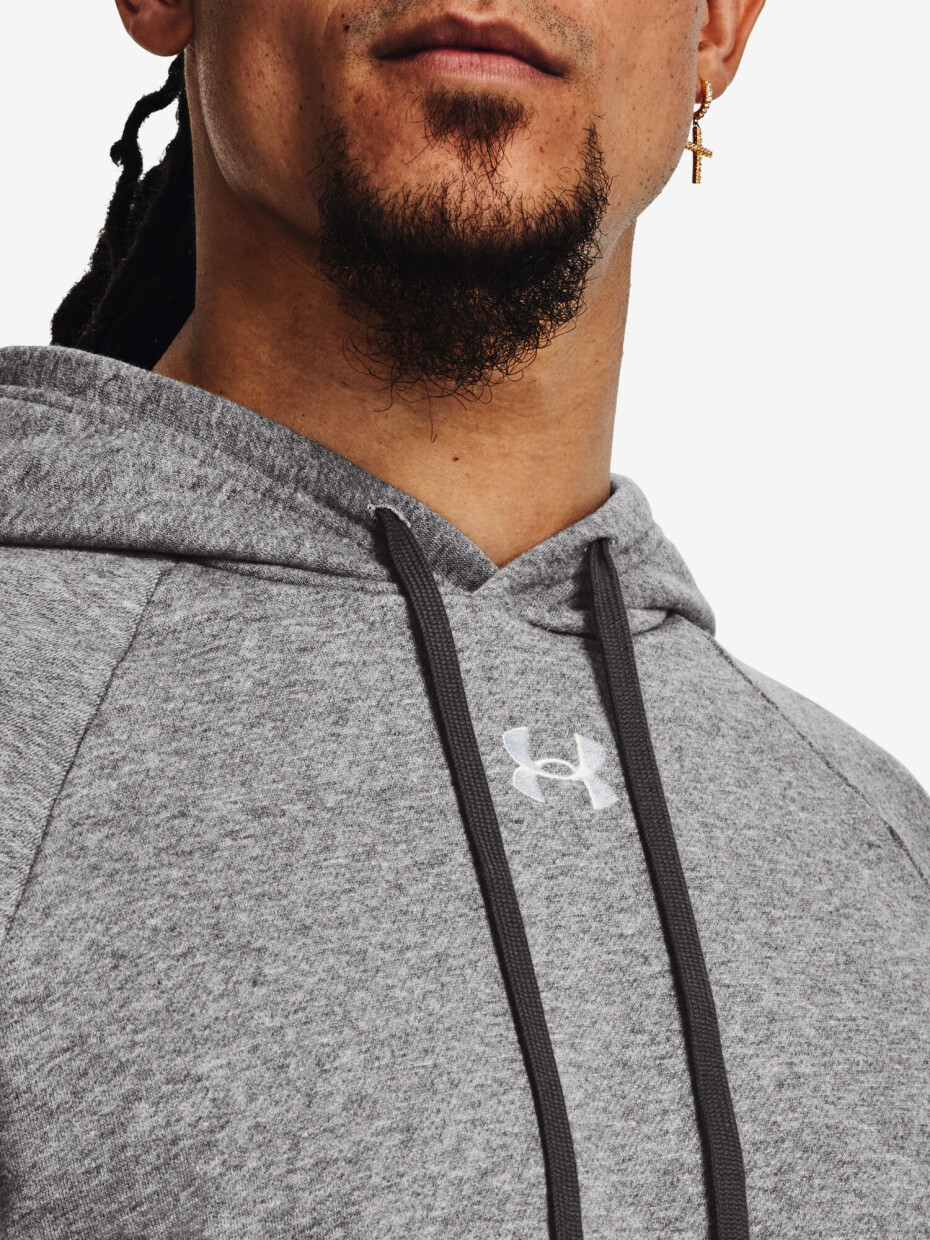 Pánská mikina Under Armour  Rival Fleece Hoodie-GRY XL - main (2)