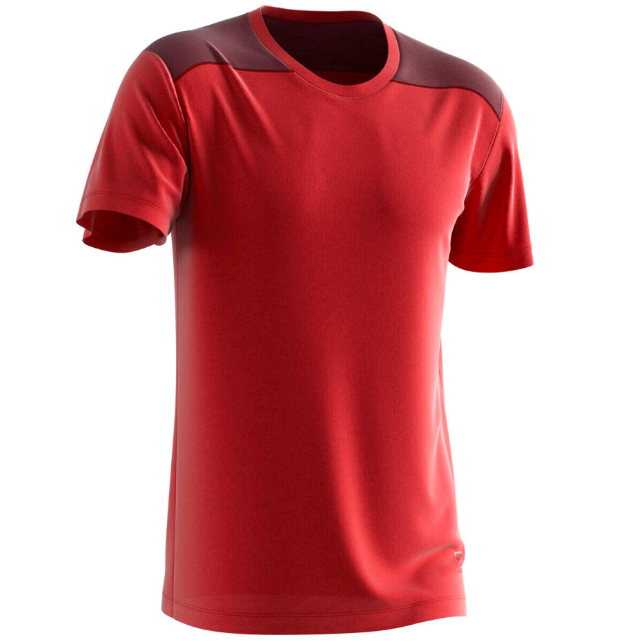 Pánské tričko Salomon  Essential Colorblock Fiery Red M - main (6)
