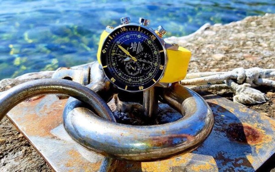 Vostok Europe Lunochod-2 Multifuncional Line YM86/620A505 - Černý silikonový řemínek - main (7)
