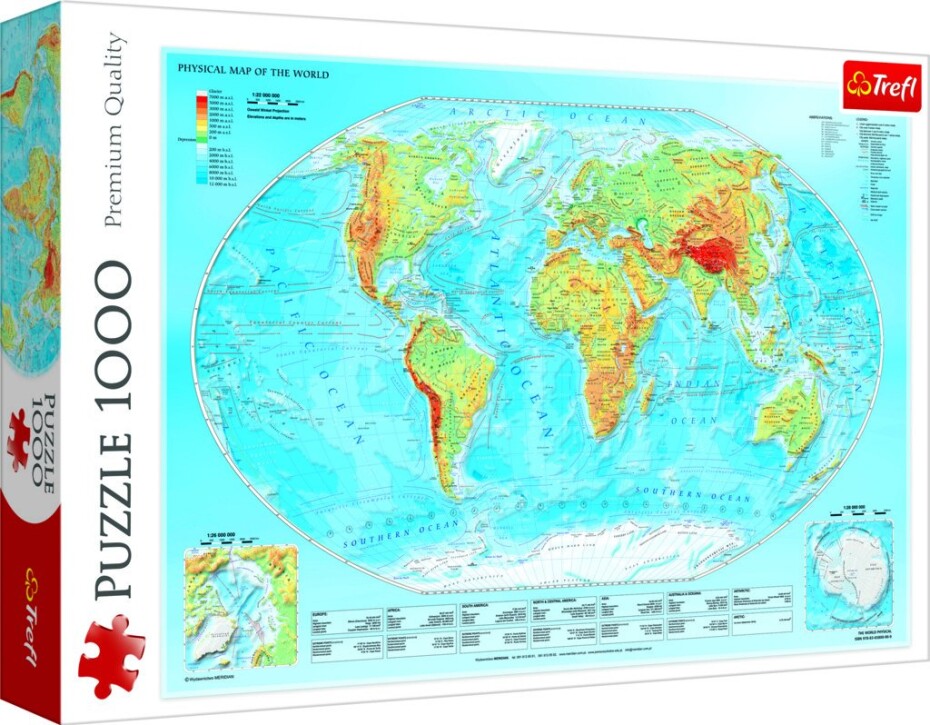 Trefl Puzzle Mapa světa / 1000 dílků - Trefl - main (0)