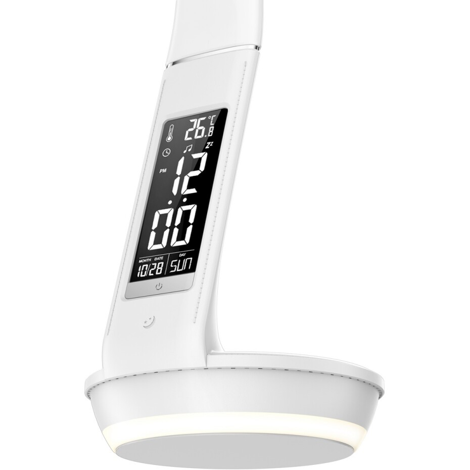 Retlux RTL 203 Stolní LED lampa s displejem a Qi dobíjením bílá, 6 W - main (8)