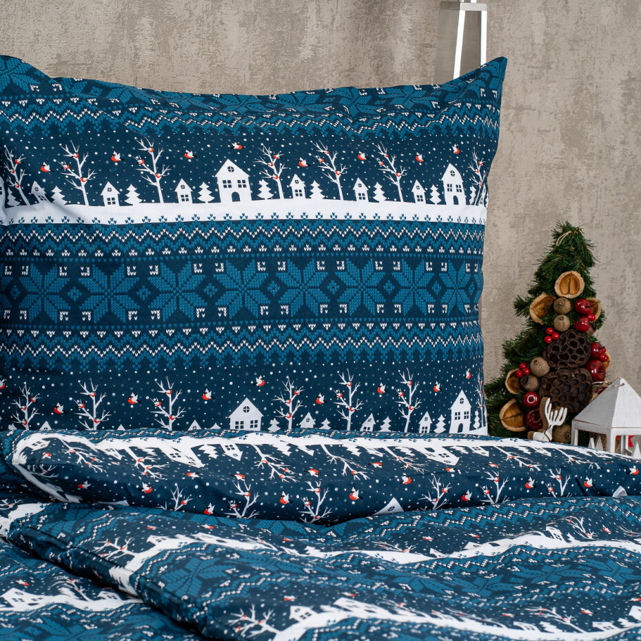 4Home Bavlněné povlečení Winter village, 140 x 200 cm, 70 x 90 cm - main (3)