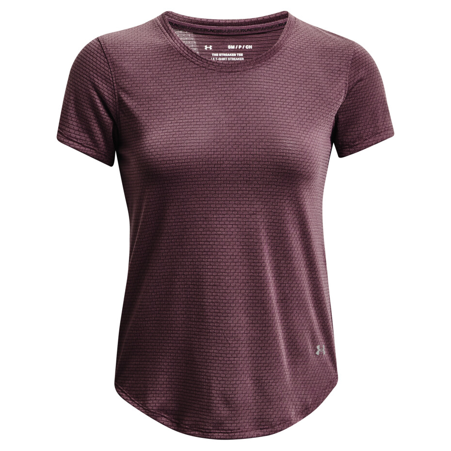 Under Armour Streaker Run Short Sleeve ash plum/reflective - main (2)