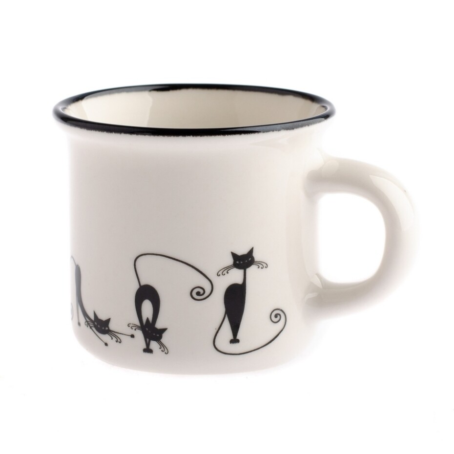Porcelánový hrnek Divoké kočky, 75 ml - main (0)