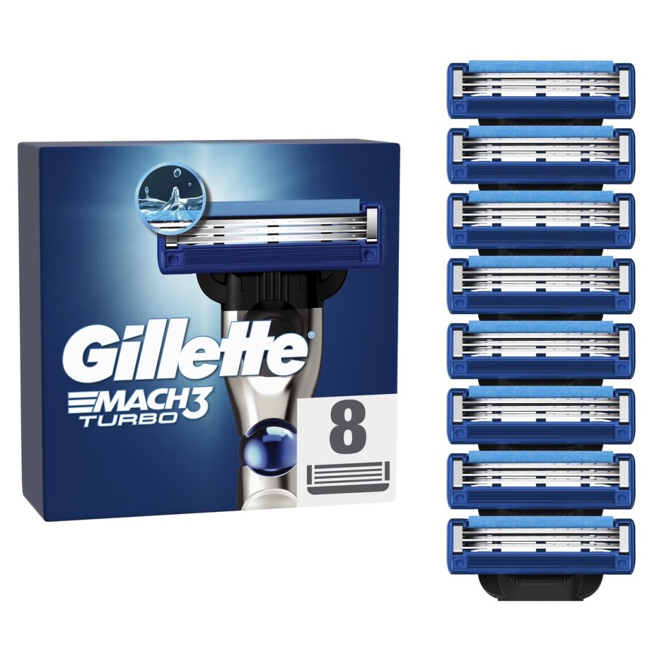 Gillette Náhradní hlavice Mach3 Turbo, 8 ks - main (0)
