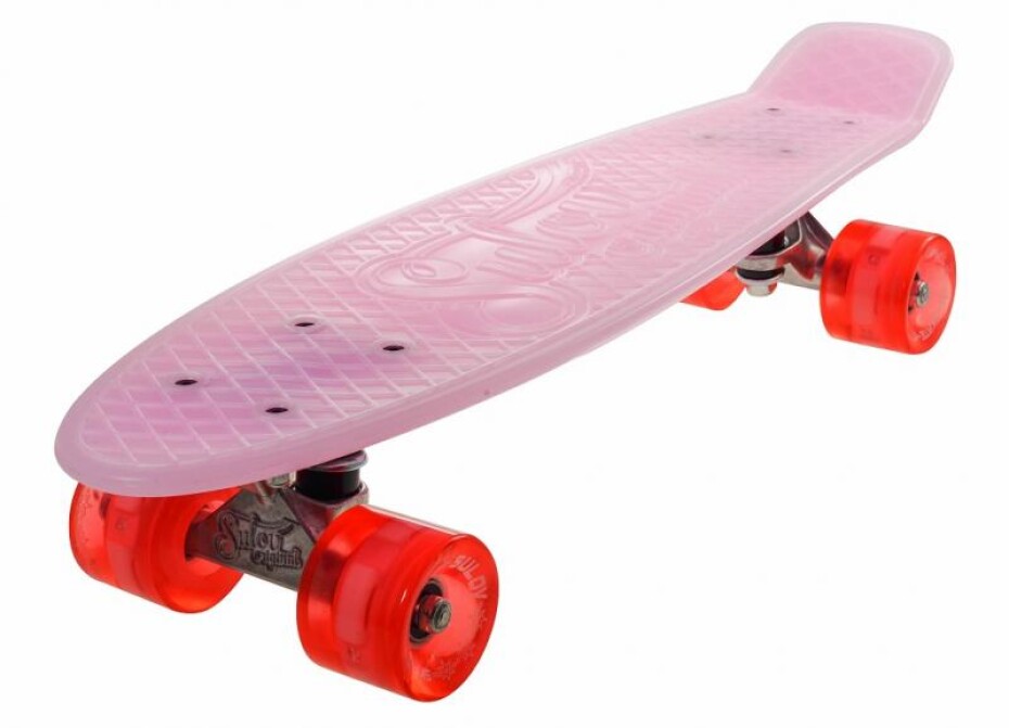 Sulov Penny board 22" Burn Rider růžový fosforeskující blikající kolečka - main (0)
